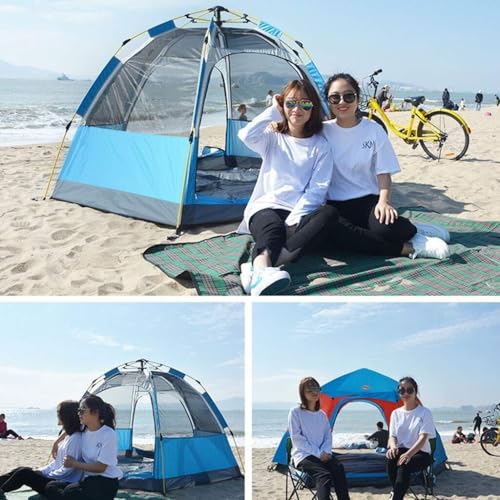 Carpa automática para camping 4-6 personas hexagonal yurt miniatura 7