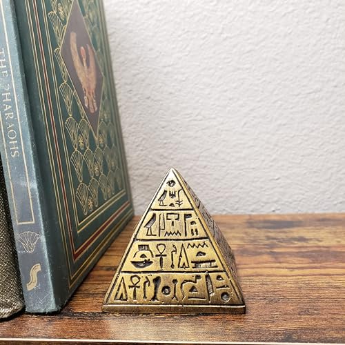 Estatua Pirámide Egipcia de Bronce 3.5 pulgadas miniatura 5