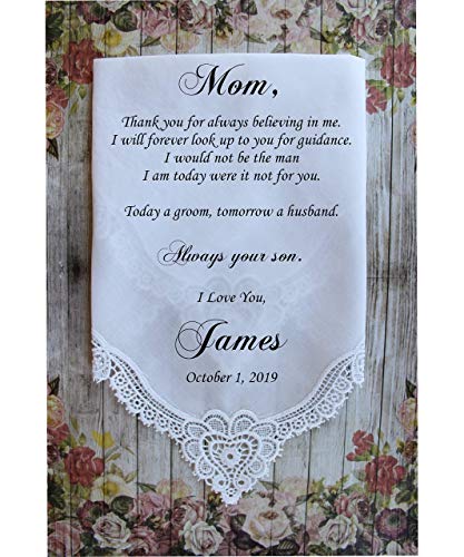 wedding handkerchief for mom