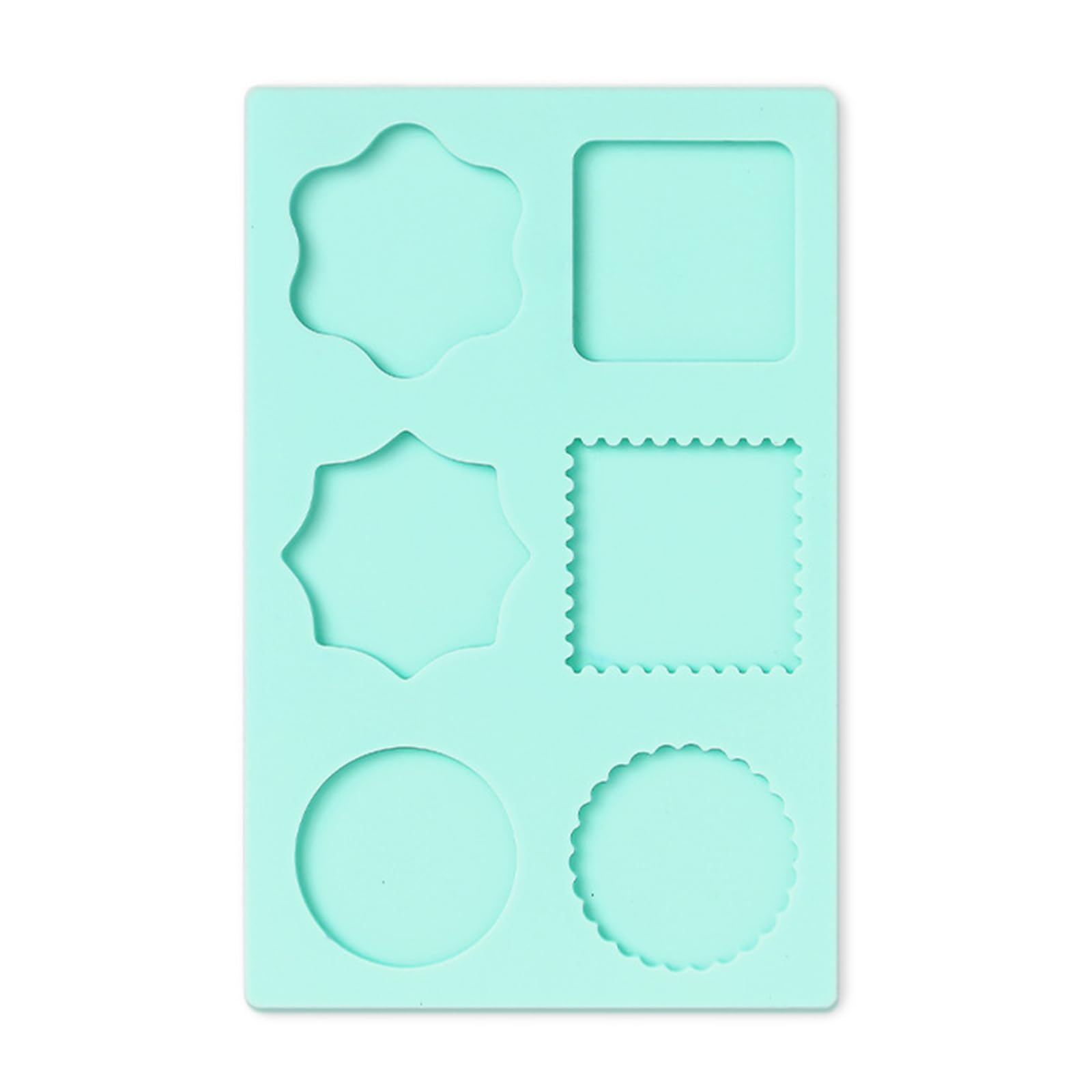 Kalttoy Wax Stamp Silicone Mold Easy to Demold for Making Wax Seal Stamp, Silicone Mold Shape, Epoxy Resin Casting Seal Tray Melt Molds