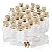 Botes de Cristal con Tapón de Corcho Mini Viales de Vidrio 10 ml Tarro de Vidrio Frascos de Muestra para Decoración de DIY,Especias, Boda, Comunión, Recuerdo de Fiesta