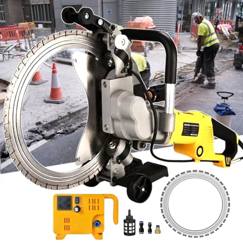 lilishangmao Sierra De Anillo Profesional para Hormigón, Motor De Cobre Puro De 8000 W, Corte En Húmedo A 2200 RPM, Máquina para Cortar Paredes, para Contratistas Y Equipos De Renovación 29cm