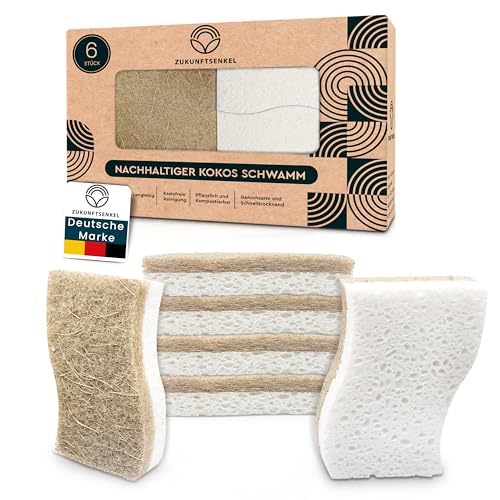 Esponja de cocina sostenible Esponja de cocina biodegradable Esponja natural ecológica de coco (6)