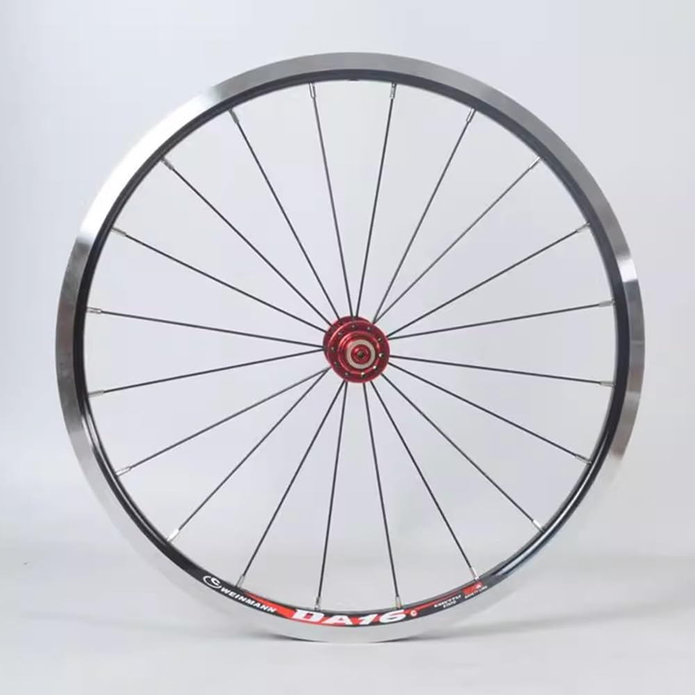 Juego de ruedas de bicicleta de montaña, Juego de ruedas para bicicleta 451 406 con freno en V, ruedas plegables, bujes de rodamiento de liberación rápida, compatible con cassette de 11 velocidades d