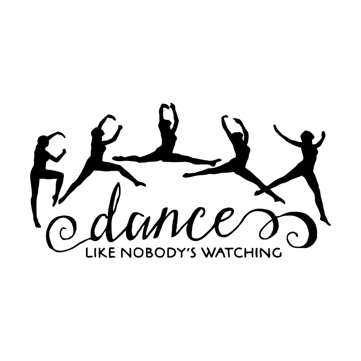 Lzhouting Wall Stickers 2132 Ballerina Wall Decal Dancer Dancing Ballet Vinyl Wall Home Decor Graphic Stickers Removable Bedroom Art Decor Sticker Large - 48X91cm