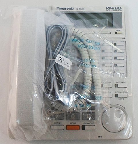 Teléfono Panasonic KX-T7433 Blanco con 24 botones miniatura 2