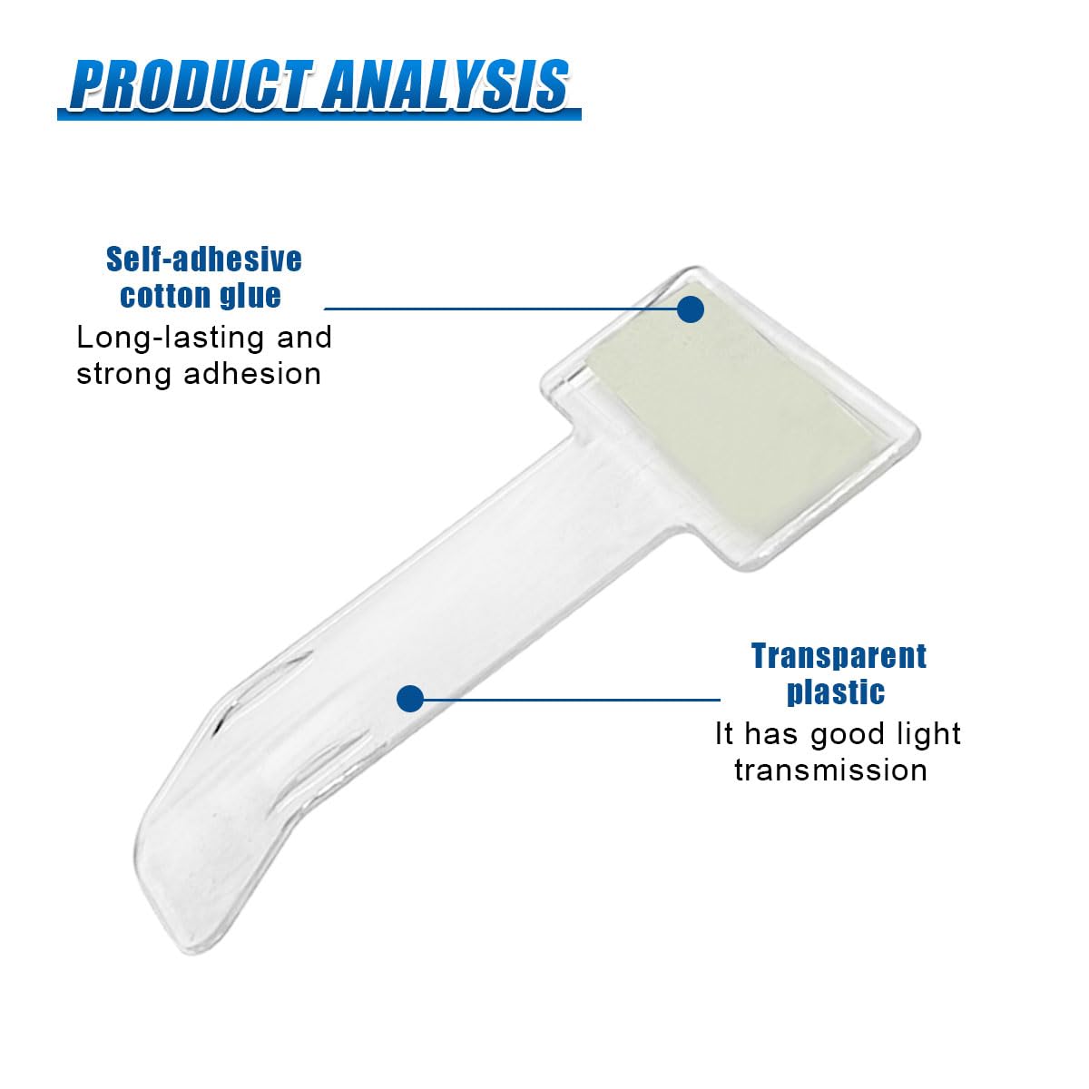 YoRise Car Windshield Parking Ticket Holder Transparent Plastic Parking Permit Holder Self-Adhesive Car Windshield Invoice Clip Vehicle Parking — view 3