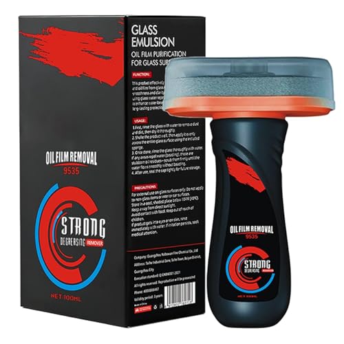 Limpiacristales antiaceite para coche, 100 g, eliminación impermeable, cepillo limpiacristales para película de vehículos, para espejo retrovisor y lateral, días de lluvia, sedán, SUV, autocaravana