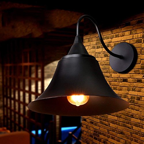 Lámpara de pared de hierro con personalidad creativa y estilo retro industrial único