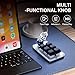 SinLoon Mini Macro Programmable Keyboard USB Mini 6 Key 1 Knob Mechanical OSU Gaming Keyboard RGB DIY Multi-Function Keyboard Compatible with Mac OS, Windows (Black)