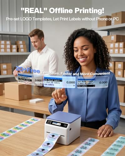 Phomemo Bluetooth Shipping Label Printer 4x6 with Scale - image 7