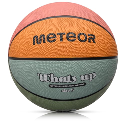 Meteor Whats UP Basketball Größe #5 ideal für Kinderhände von 4-8...