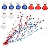 Shitailu 4th of July Streamers Popper, Hand Throw Streamers, No Mess Confetti Magic Paper Cracker for Independence Day Celebration, Patriotic Theme Party, Birthday Wedding Graduation Party (10Pack)