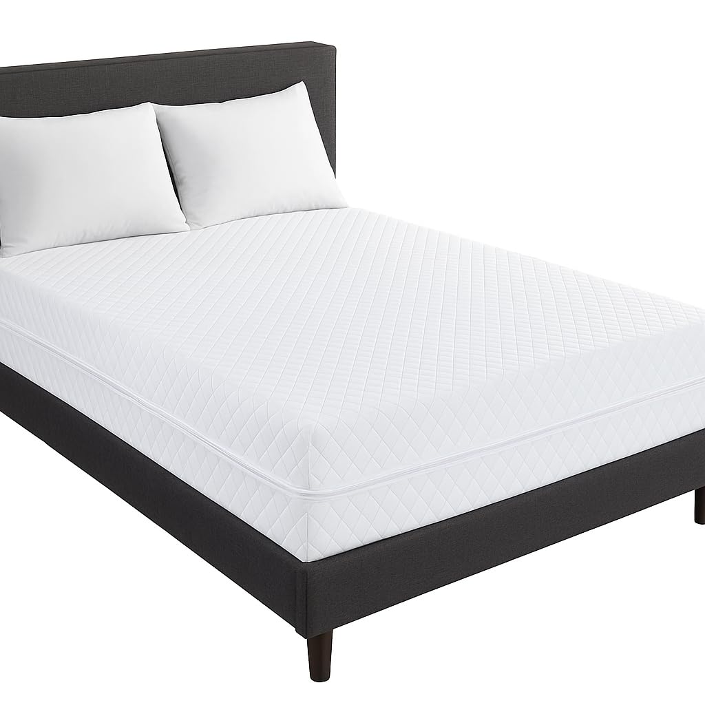 Quilted Full Zipped Mattress Protector Cover Dust proof Mattress Topper Breathable Bed Bug Mattress Encasement