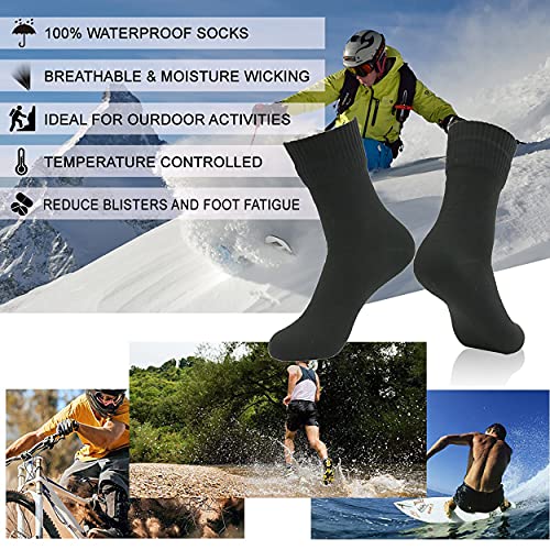 Image of RANDY SUN Waterproof Socks, Unisex Hiking Wading Trail Running Kayaking Crew Socks