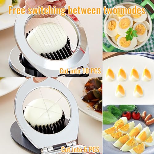 Foto von 2 Stück Eierschneider für Hart Gekochte, Eierschneider Cutter, Eiercracker und Eieröffner, Deal für Die Zubereitung Von Salaten Und Sandwiches, Kochsaucen, Pizza