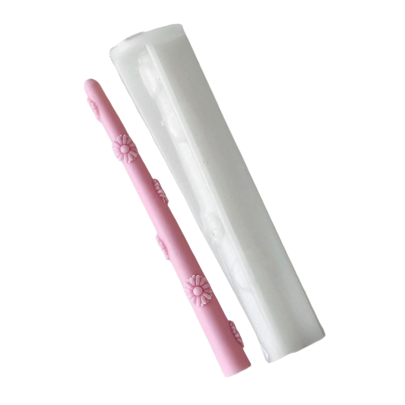 NEWFT Creative Long Strips Candle Silicone Mold Sturdy Silicone Candle Mold Long Shape Wax Mold for Scented Candle