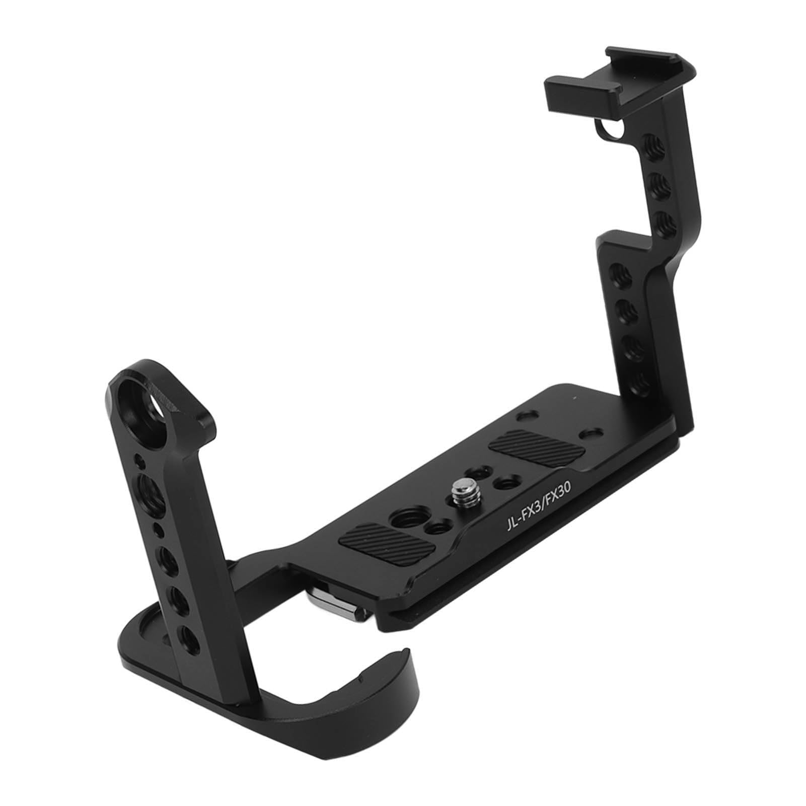Naroote Staffa a Sgancio Rapido a L, Staffa Angolare in Alluminio, per | Design antiscivolo, aperture precise, installazione semplice, compatibilità più ampia, perfetto per FX3, FX30