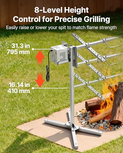 52" VEVOR Electric Rotisserie Grill Kit w/ 38W Motor (132-Lb Capacity) - image 6