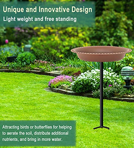 image for Garbuildman 28 inch Lightweight Birdbaths Antique Decoration Detachabl