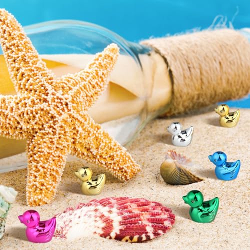 Mini figuras de patos metálicos multicolor pack 300 piezas miniatura 2