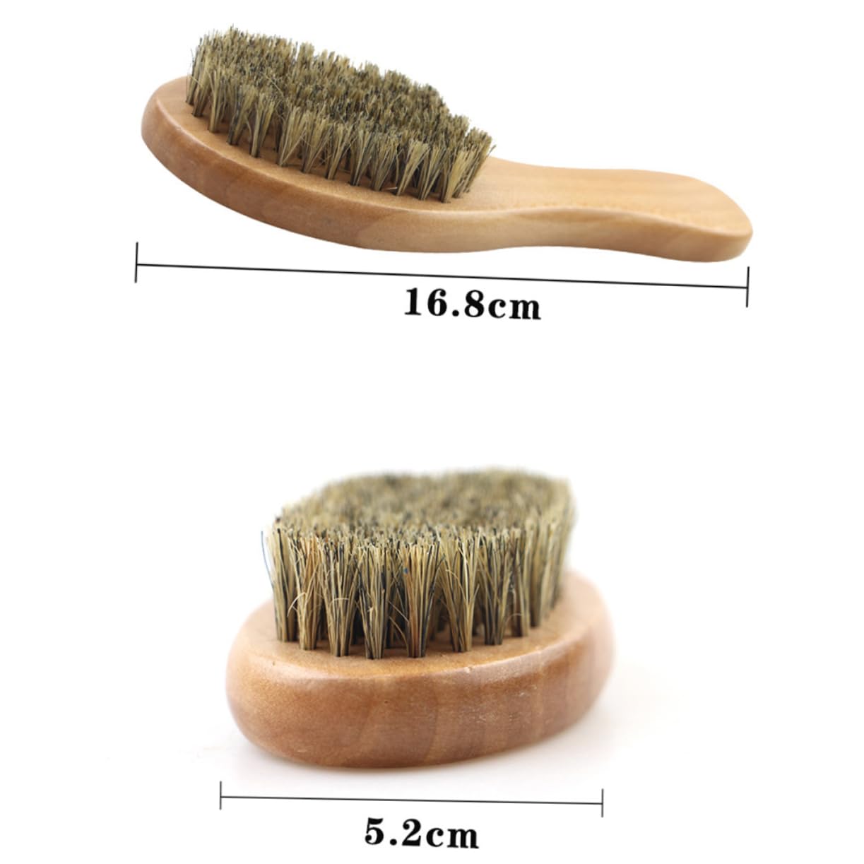 Didiseaon Beard Comb for Men 2pcs Beard Brush Set Wooden Handle Gentle Bristles Beard Styling Maker