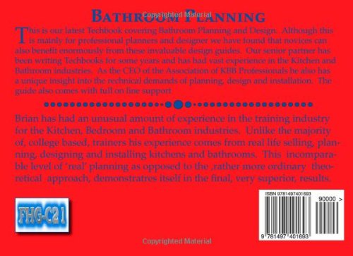 Bathroom Planning: a professional self development guide (KBB Techbooks)