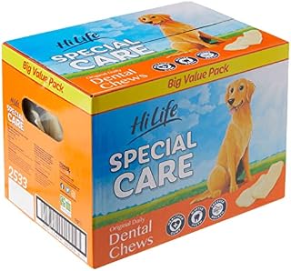 HiLife Special Care Daily Dental Dog Chews Original, 1kg Bulk Box, 60 Count (Pack of 1)