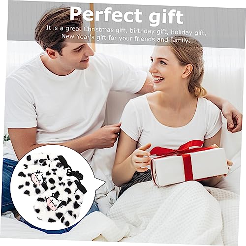 BESPORTBLE 1pair Plush Hanging Neck Gloves for Women Fuzzy Warm Mitten for Cold Weather Adorable Plush Gloves Cozy Feel for Outdoor Use4