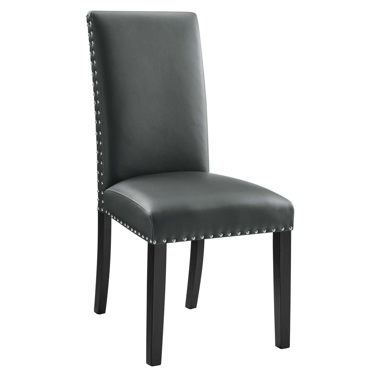Parcel Dining - Silla auxiliar de piel sintética en color gris