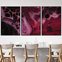 3 Piece Framed Canvas Wall Art 3D Contemporary Canvas Prints Home Artwork Decoration for Living Room,Bedroom - 16