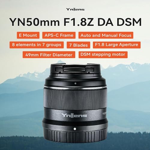Image of YONGNUO YN50MM F1.8Z Auto Focus Standard Prime Lens, APS-C Frame for Nikon Z Mount Mirrorless Cameras Z5 Z6 Z7 Z6II Z7II Z30 Z50 Z8 Z9