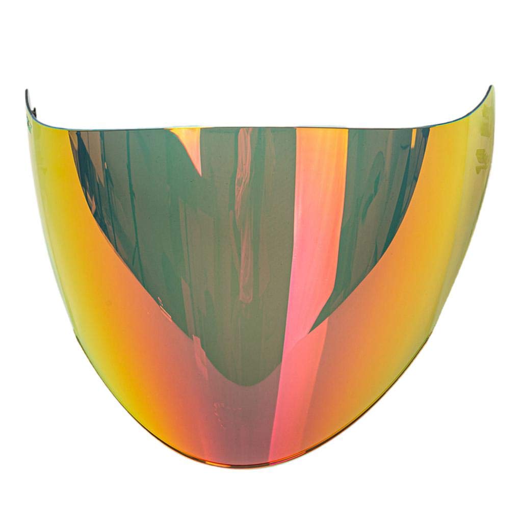 Visera para Casco de Motocicleta Pantalla Sustituta Protector Rostro Lente Anti Vaho Pc Duradera Compatible con Casco KYT GP Adecuada para Viajes, rojo