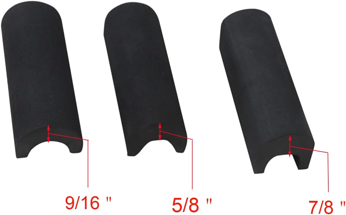 Tourbon Hunting Gun Stock Comb Cheek Rest Raiser Non-Slip Cover Slip On w/ 3 Height Inserts (No cartridges Holder)