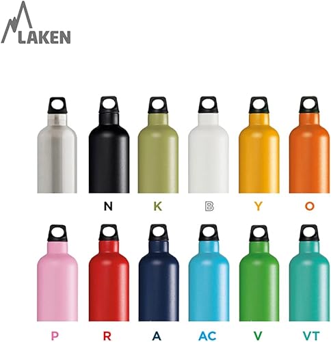 Miniatura 3 de Laken Thermo Futura - Botella de agua de acero inoxidable aislada al vacío, boca estrecha, 12-25 onzas