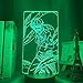 JYDNBGLS Luce Notturna 3D Anime Lampada Illusione Luce Notturna Tokyo Ghoul Ken Kaneki per la Decorazione Domestica Notte Cool Regalo di Compleanno Acrilico Led Tokyo Ghoul Illuminazione