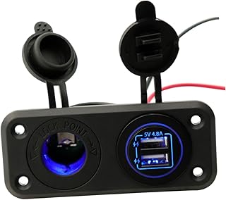 CHILDWEET Carregador De Carro Multicarregador Carregador De Telefone Adaptador De Carro USB LED Indicador Mais Leve Luz Indicadora Carregador De Carro Carregador USB Carregador USB De