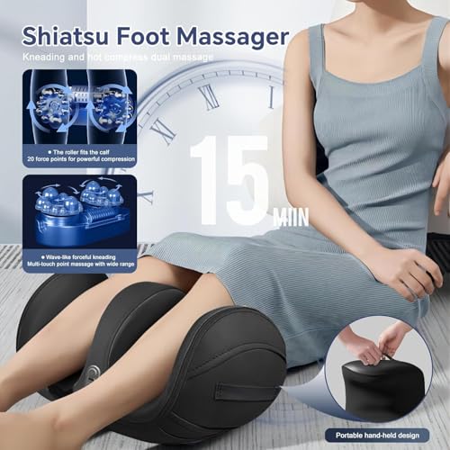 Lnoyui F-0001 Foot Massager Machine With Heat Deep Tissue Shiatsu Foot Massager Massage Foot And Calf Massager Christmas Gifts Gifts thumb #1