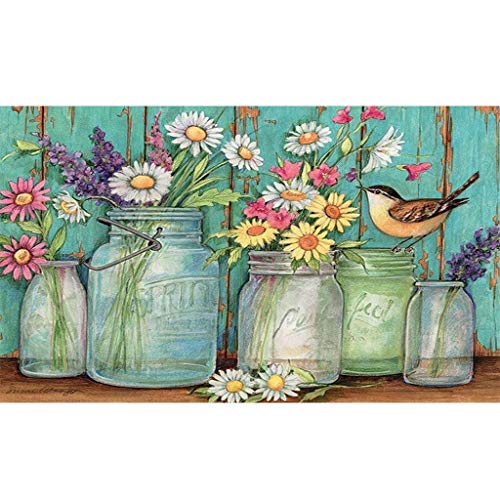 Karyees Daisy 16x20In Paint by Numbers Kits Daisy DIY Painting by Numbers Daisy DIY Canvas Painting by Numbers Acrylic Painting Kits Home Wall Decor Paint by Number for Beginner Daisy Flower