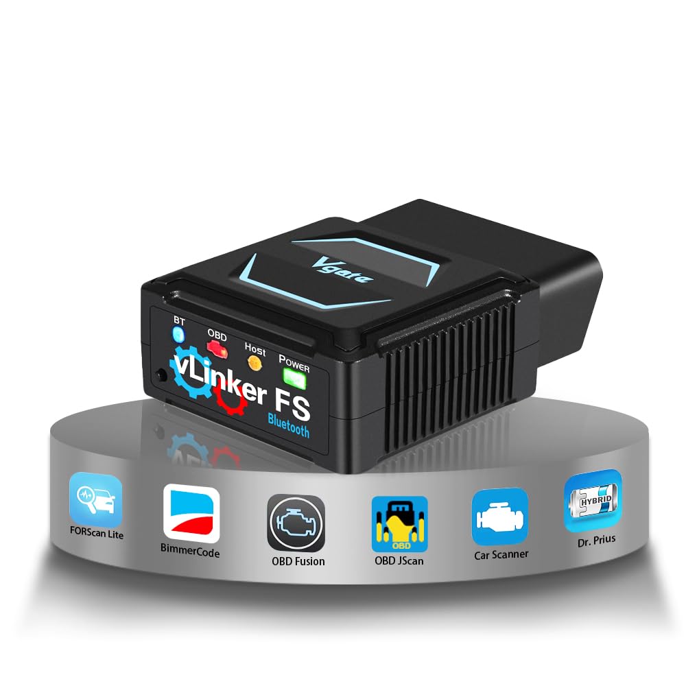 vLinker FS Bluetooth OBD2 Car Diagnostic Tool OBD2 Automotive Scanner MS-CAN Work for iOS/Android/Windows