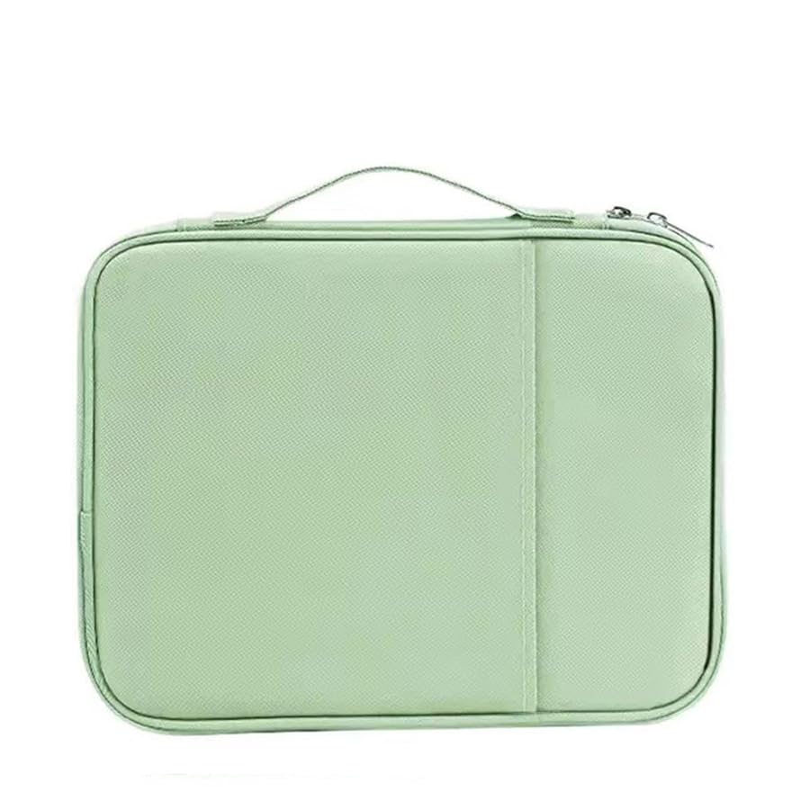 Bolsa para Tablet à Prova d'Água - Acolchoada Anti-Choque, Multi-Camadas, Case de Armazenamento Compatível com iPad 11/13 Polegadas para Viagens, Trabalho e Estudo (Verde 11 polegadas)