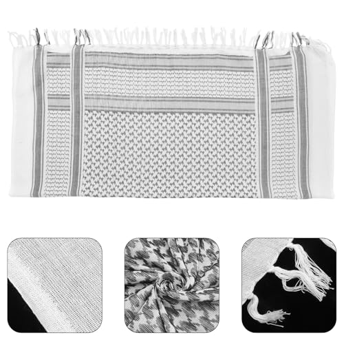 Protección contra viento frío con la bufanda shemagh árabe Artibetter de algodón 6