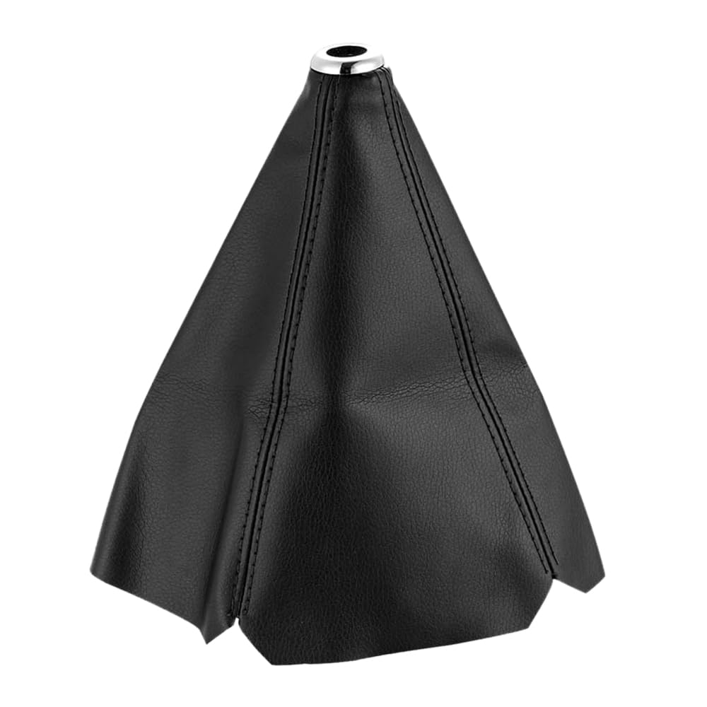 Dongker Black Car Shift Knob Cover,Pu Manual Shifter Shift Boots Cover For Most Manual Automotive Vehicle