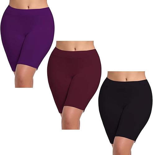 Migbean Womens Boxer Briefs Boy Shorts Underwear Cotton Soft Stretch Panties for Women Cycling BoyShorts