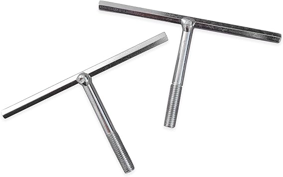Aluminium Manhole Lifting Keys - Set of 2 - ONLY Keys Threaded Replacement/Spare Cover Lid Lifters DS-60 M8 Thread Not Generic