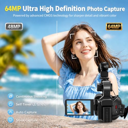Image of Ultra 8K 64MP Camcorder Video Camera Vlogging for YouTube