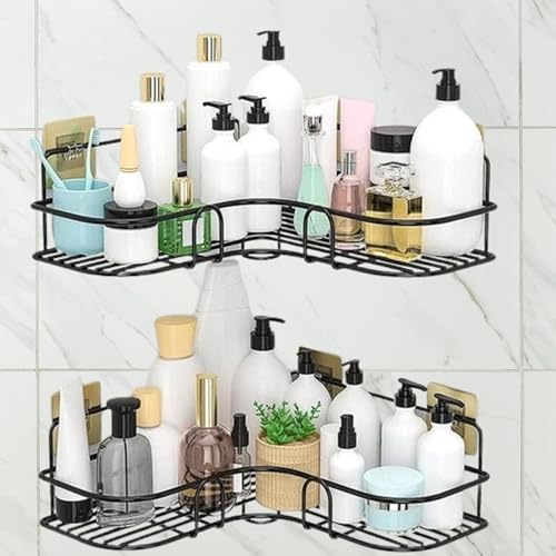 TUTIHOM - Multipurpose Self Adhesive Kitchen Bathroom Corner Shelf | Wall Mounted Shelf | Pack of 1 - Image 4