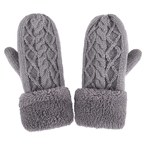 Arctic Paw Women's Snowflake Winter Knit Mittens - Set of 2 Paris2