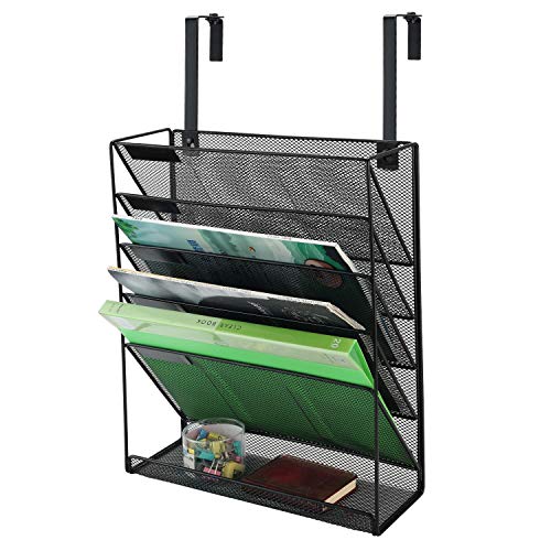 Samstar Hanging Wall File Organizer, 5Tier Vertical Wall Mount File