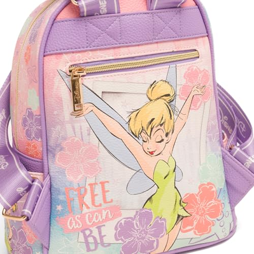 Image of Wondapop Disney Tinker Bell Never Grow Up 11 inch Vegan Leather Mini Backpack